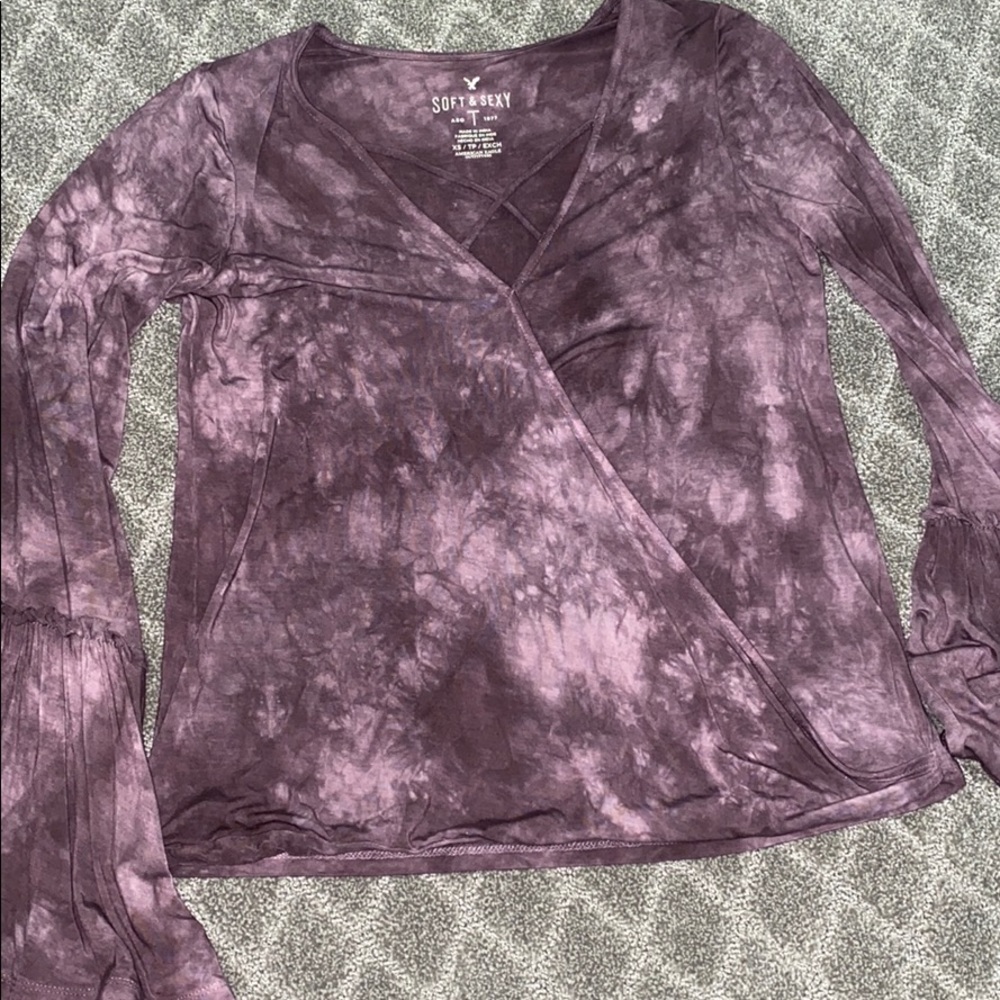 Long sleeve “Soft and Sexy” American Eagle blouse